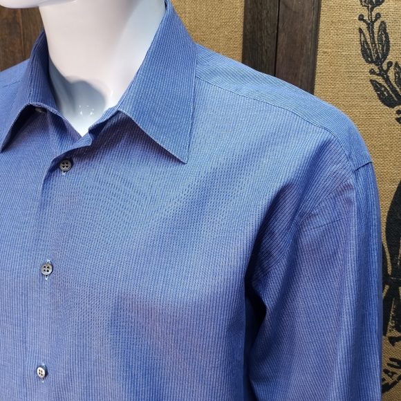 Ermenegildo Zegna Dress Shirt, French Cuffs, 16 1/2 - Picture 2 of 12